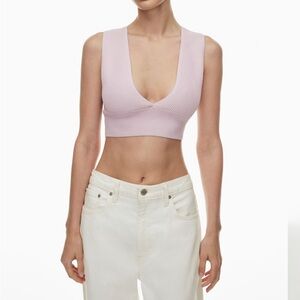 Babaton Carlotta Ribbed Knit Top